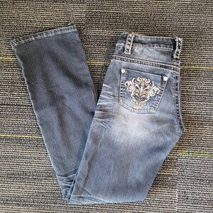 Warehouse One Premium Women's Denim Low Rise Straight Leg Cutโ Size 26Reg